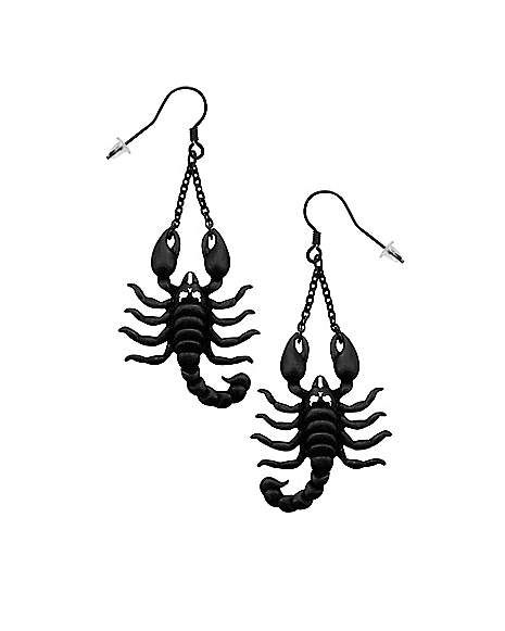 Scorpion Dangle Earrings - 18 Gauge - Spencer's Inexpensive Jewelry, Spencers Gifts, Dazzling Earrings, Bff Necklaces, Scary Costumes, Types Of Piercings, Types Of Earrings, Unusual Jewelry, Jewelry For Men