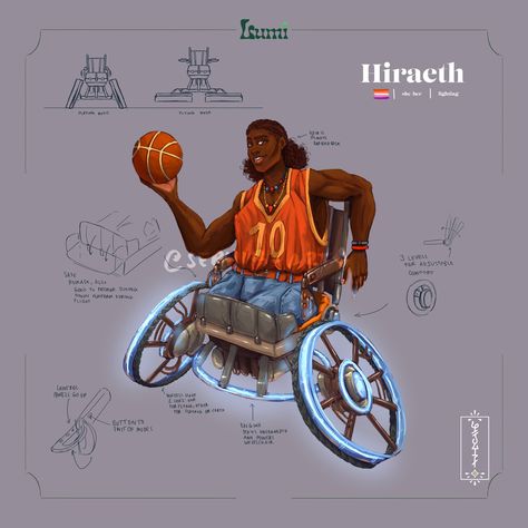 ArtStation - Hiraeth - Character Concept Art Dnd Wheelchair, Amputee Character Design, Fantasy Wheelchair, Dnd Artificer, Npc Art, Street Gang, Fair Outfits, Control Panels, Cyberpunk Character