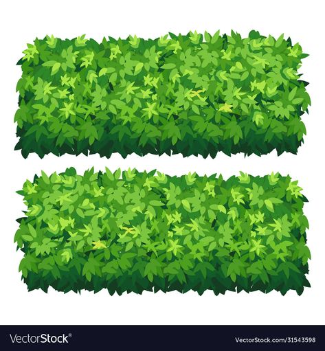 Grass Stickers Printable, Hedge Illustration, Hedge Drawing, Bush Illustration, Nike Photoshoot, Vector Garden, Cartoon Grass, Grass Clipart, Tree Plan