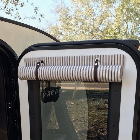 Insulated Teardrop Camper Window Shades & Curtains Talona Rustics Van Curtains, Rv Curtains, Camper Curtains, Camper Windows, Roll Up Curtains, Door Shades, Room Darkening Shades, Small Curtains, Kombi Home