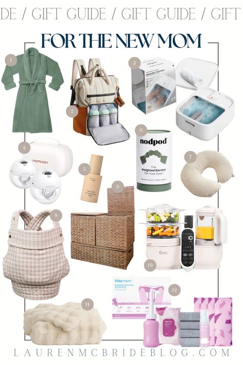 Thoughtful and Practical Gift Ideas for the New Mom - Lauren McBride Gift Ideas For New Moms, Practical Gift Ideas, Mom Gift Guide, New Mom Gifts, Lauren Mcbride, Eye Blanket, Sister Best Friend, Cuddle Blanket, Winter Decorations Diy