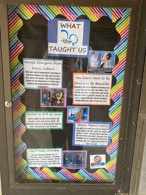 Disney Channel Bulletin Board, College Bulletin Boards, Ra Bulletins, Disney Classroom, Door Decs, Ra Bulletin Boards, Ra Ideas, Hall Decor, Disney Channel