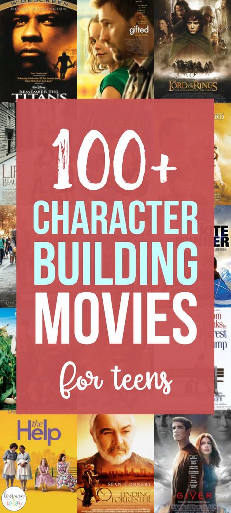 100+ of the Best Character-Building Movie Nights for Teens Movies For Teens, Teens Movies, Inspirational Movies, Free Characters, Family Fun Night, Teen Movies, Christian Movies, Peer Pressure, Kids' Movies