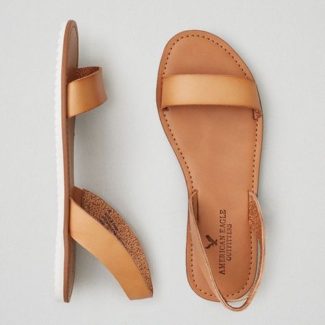 AEO Double Strap Sandals ($30) ❤ liked on Polyvore featuring shoes, sandals, beige, double strap sandals, american eagle outfitters, ankle tie sandals, beige shoes and american eagle outfitters shoes Sandal Kulit, Double Strap Sandals, Tie Sandals, Beige Sandals, Shoes Beige, Wrap Sandals, Ankle Wrap, Beige Shoes, Cute Sandals