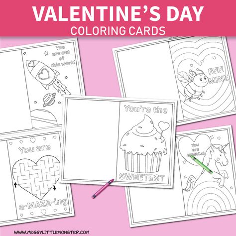 Valentine Card Template, February Ideas, Owl Valentines, Printable Valentines Day Cards, Fun Factory, Card Templates Printable, Valentines Day Coloring, Printable Valentines, Valentines Day Cards