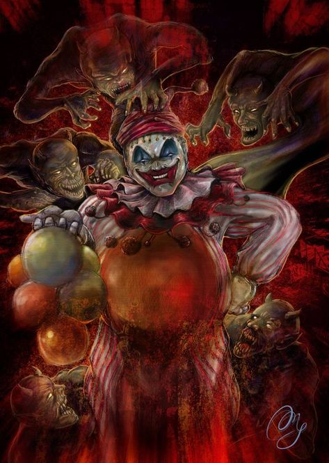 John Wayne Gacy Jr by angelmarthy on DeviantArt Halloween Creative Ideas, Clowns Art, Colourful Wigs, Dark Personality, Clown Photos, Ron English, Creepy Clowns, John Wayne Gacy, House Of Horrors