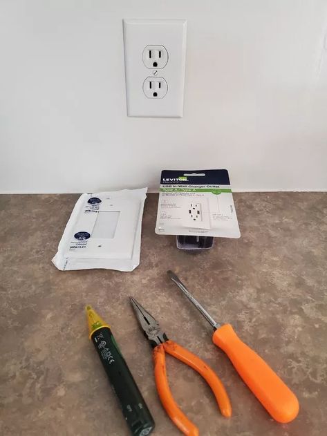 I have been wanting to upgrade some of the outlets in my home to a USB charging outlet for a while. The convenience of not having to find a charging block and cord sounds amazing. Yes, you still need a cord, but it just seems more convenient to plug straight into the outlet. I talked my hubby into adding one in the kitchen. Note- My husband is a skilled tradesman who knows how to work on electrical. Only attempt this if you feel comfortable doing so. Material List: USB Charger Outle… Burnt Charger And Socket, Medicine Pic Snapchat, Tablet Medicine Snap, Broken Iphone Screen, Fake Documents, Store Shelves Design, Iphone Screen Repair, Iphone Storage, Hospital Admit Hand Pics