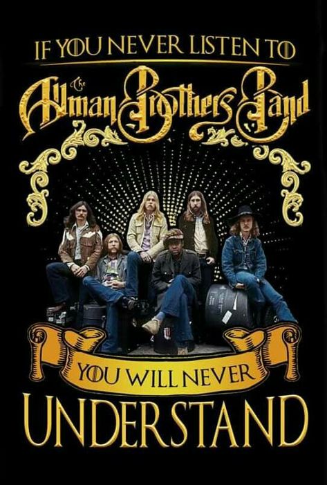 Tedeschi Trucks Band, The Allman Brothers, Gregg Allman, Rock Poster Art, Midnight Rider, Vintage Concert Posters, Allman Brothers Band, Never Understand, Band Poster