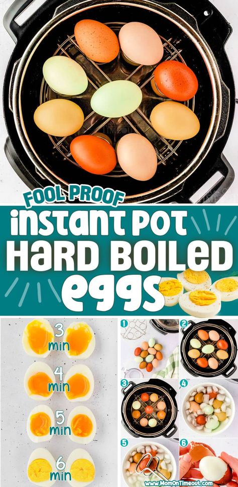 This Instant Pot Hard Boiled Eggs recipe is the secret to getting perfectly cooked, easy-peel hard-boiled eggs! Ditch the pot on the stove and embrace the pressure cooker. Making hard-boiled eggs in your Instant Pot is a game-changer. No more waiting for water to boil or wondering if your eggs will overcook. This method is foolproof, fast, and delivers consistently delicious results every single time! Hard Boiled Eggs Easy Peel, Hard Boil Eggs, Easy Peel Eggs, Easy Hard Boiled Eggs, Instant Pot Hard Boiled Eggs, Hard Boiled Egg Recipes, Boil Eggs, Telur Rebus, Egg Benedict