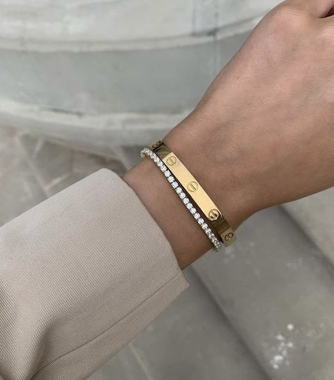 Luxe Jewelry, Dope Jewelry, Classy Jewelry, Hand Jewelry, Tennis Bracelet Diamond, Girly Jewelry, Cartier Love Bracelet, Dream Jewelry, About Fashion