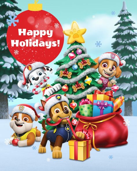 Paw Patrol Navidad, Paw Patrol Christmas, Christmas Wrapping Paper, Christmas Wrapping, Paw Patrol, Iphone Background, Bday Party, Christmas Cards, Foil