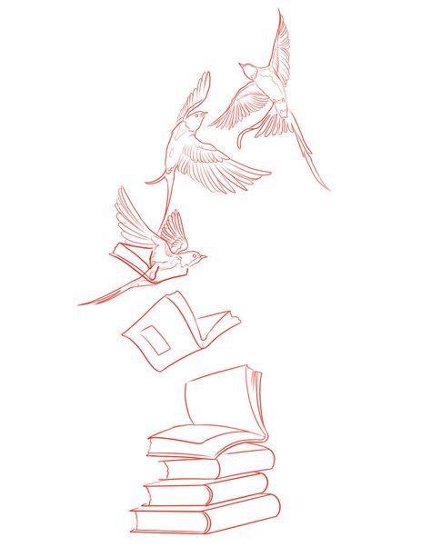 Literature Drawing Ideas, Art Sketches Aesthetic, Sketches Aesthetic, Gear Tattoo, Bookish Tattoos, Armband Tattoo Design, Book Outline, Creepy Tattoos, Tattoo Stencil Outline