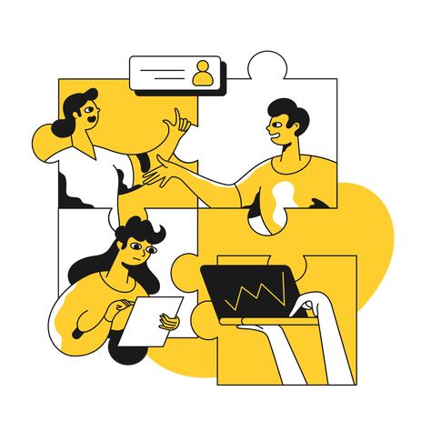 Connecting People Illustration, Communication Design Illustration, People Working Together Illustration, Remote Work Illustration, Telecommunication Illustration, People Working Illustration, Working Together Illustration, Togetherness Illustration, Connect Illustration