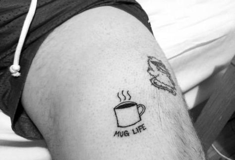 Small Guy Tattoos, Guy Tattoos, Stammestattoo Designs, Tattoo Mini, Simple Tattoos For Guys, Coffee Tattoos, Small Tattoos With Meaning, Wrist Tattoos For Guys, Forearm Tattoo Design