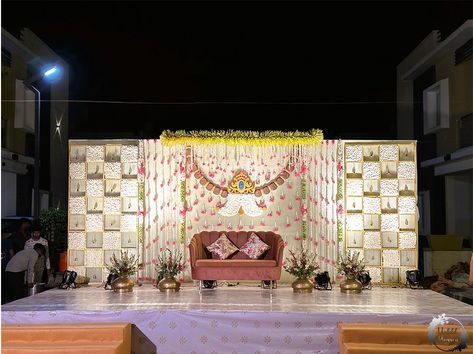 Dhoti Ceremony Decorations, Half Saree Ceremony Decoration, Dhoti Function Decoration, Pastel Theme Decor, Dothi Ceremony, Dhoti Function, Dhoti Ceremony, Mehendi Decoration, Indian Wedding Decorations Receptions