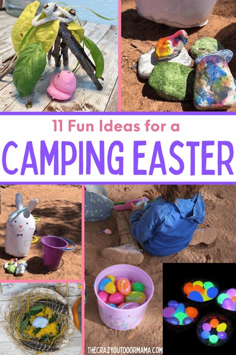 Easter Camping Food, Easter Camping Ideas, Easter Camping, Camping With Toddlers, Easter Outdoor, Camping Activities For Kids, Easter Lunch, Easter Activities For Kids, Easter Hunt