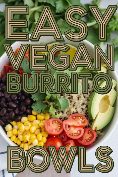 Looking for healthy bowls recipes? These vegan burrito bowls with lime quinoa and fresh veggies are ideal for a light, nutritious lunch or dinner. Low Carb Vegan Dinner, Burrito Bowl Recipes, Meatless Protein, Vegan Burrito Bowl, Cilantro Lime Quinoa, Nutritious Lunch, Lime Quinoa, Burrito Bowls Recipe, Bowls Recipes