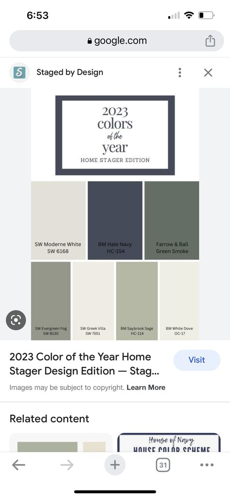 Navy Brown Green Color Palette, Gray Navy Sage Bedroom, Blue And Green Farmhouse Bedroom, Navy Green And Cream Living Room, Hale Navy Whole House Color Scheme, White Dove And Green, Blue Green Home Color Scheme, Sage Green And Blue Home Decor, Hale Navy And Green