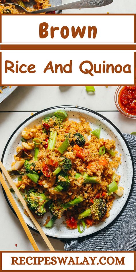 If you're looking for a wholesome, nutritious, and versatile dish, this Brown Rice and Quinoa recipe is your go-to solution. Combining the earthy ... Rice Quinoa Recipes, Brown Rice And Quinoa Recipe, Brown Rice Benefits, Brown Rice And Quinoa, Rice And Quinoa, Quinoa Recipe, Popular Side Dishes, Paneer Recipes, Biryani Recipe