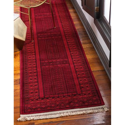 New Home List, Red Library, Dining Room Conversion, Split Foyer Remodel, Foyer Remodel, Black Kitchen Design, Work Desk Decor, Split Foyer, Bokhara Rugs