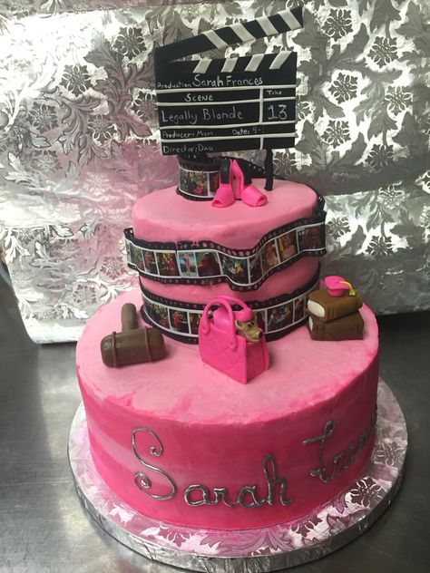 Legally Blonde Cake, Legally Blonde Musical, 19th Birthday, Chick Flicks, Sweets Cake, Legally Blonde, Looks Yummy, Fondant Cake, Birthday Ideas