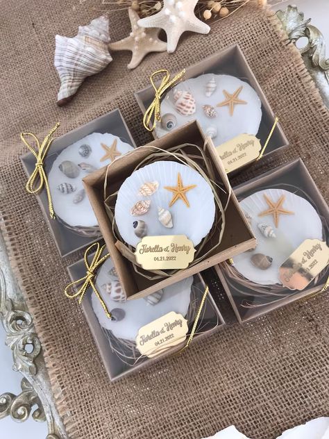 Beach Theme Wedding Favors Beach Ocean Bridal Shower Beach - Etsy Canada Beach Theme Wedding Favors, Shell Wedding, Beach Party Favors, Wedding Favours Magnets, Seashell Wedding, Bridal Shower Party Favors, Engagement Favors, Beach Themed Party, Wedding Favors Cheap