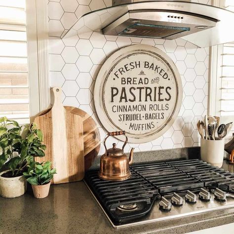 33 Ideas for Memorable Backsplash Behind Stove Peel And Stick Wallpaper Backsplash, Behind Stove Backsplash, Hex Tile Backsplash, Square Tile Backsplash, Wallpaper Backsplash, Gray Subway Tile Backsplash, Honeycomb Backsplash, Stove Decor, Kitchen Niche