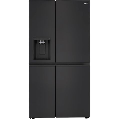 Large Refrigerator And Freezer, Freezer Storage Bins, Black Fridge, Large Refrigerator, Black Energy, Kitchen Prices, Side By Side Refrigerator, Frozen Foods, Freezer Storage