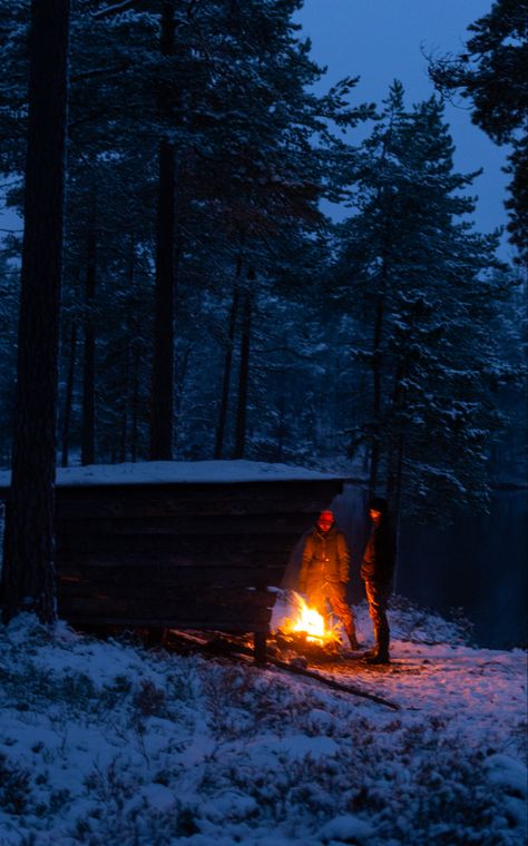 #winter #fire #moody #camping #campfire #snow #nature #forest