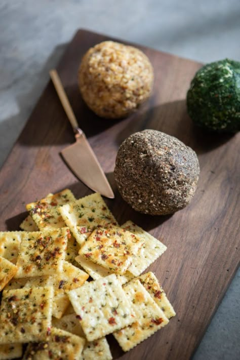 Cheese Balls, 4 Ways + Beck’s Crackers: a base cheese ball recipe with coating options served with Beck’s Crackers on the side Joanna Gaines Baked Brie, Magnolia Table Appetizer, Joanne Gaines Recipes, Joanna Gaines Appetizers, Magnolia Recipes Joanna Gaines, Gains Recipes, Johanna Gaines, Magnolia Recipes, Magnolia Table Recipes