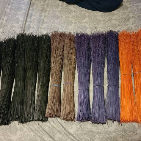 Broom corn for Sale 20 hand Dyed in many colors Known | Etsy Broom Making, Straw Broom, Witchy House, Broom Corn, Witches Broom, Broom Closet, Rit Dye, Brooms And Brushes, Toil And Trouble