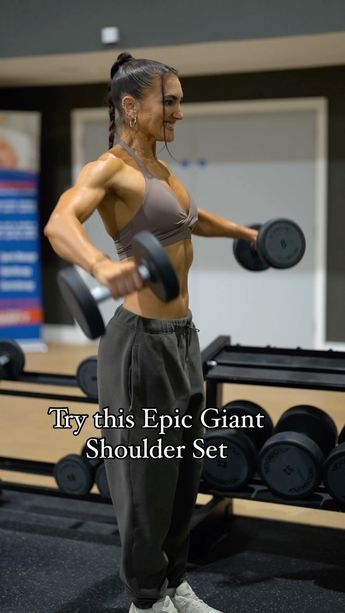 Hayley Madigan | My Shoulders were on fire after 1 Set of this! 🔥 Ad Try this Epic Giant Set 👉🏼 1) Lateral Raises x 12-15 reps Then use the same… | Instagram How To Strengthen Shoulders, Shoulder And Arm Workout, Resistance Band Arm Workout, Strengthen Shoulders, Bicep And Tricep Workout, Shoulder Workouts, Trx Workouts, Lateral Raises, Abs Workout Routines