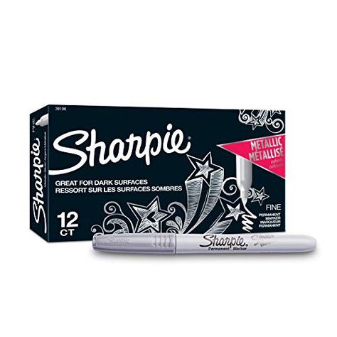 Gold Sharpie, Sharpie Permanent Markers, Felt Tip Markers, Sharpie Pens, Sharpie Markers, Sharpie Marker, School Glue, Sharpie Art, Craft Club