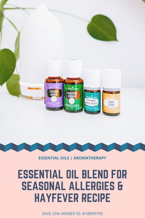 Essential Oils For Allergies, Hayfever Remedies, Oils For Allergies, Essential Oils Allergies, Allergy Eyes, Natural Antihistamine, Essential Oil Hair Growth, Spring Allergies, Kids Allergies