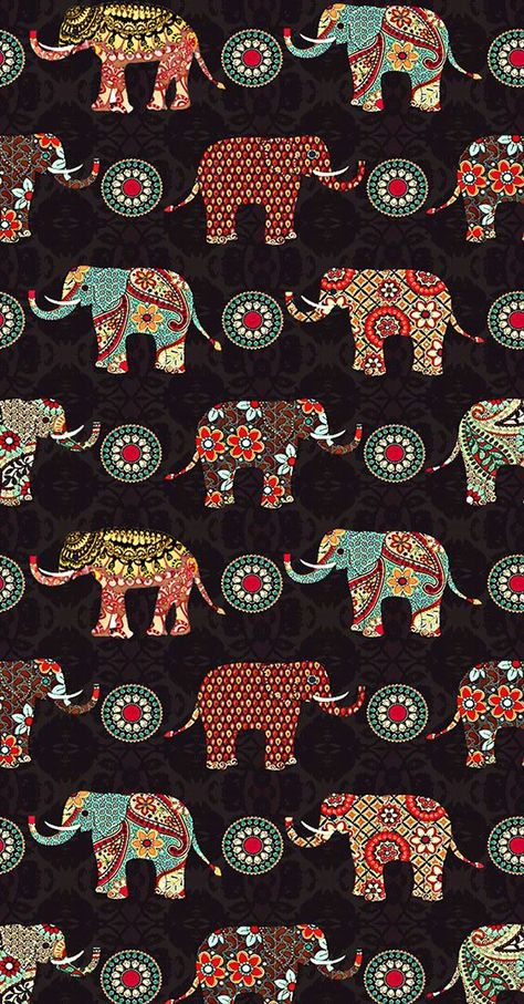 Kalamkari Painting, Fabric Print Design, Wallpaper Floral, Print Design Art, Textile Prints Design, Whatsapp Wallpaper, Indian Prints, Elephant Pattern, Trendy Wallpaper