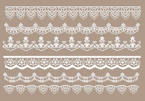 Lace Trim Vectors Indian Embroidery Designs, Embroidery Designs Free Download, Lace Drawing, Lace Painting, Dragon Ball Wallpaper Iphone, Color Drawing Art, Geometric Lace, Paper Lace, Border Embroidery Designs