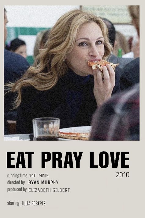 Eat Love Pray, Ryan Murphy, Elizabeth Gilbert, Eat Pray, Eat Pray Love, Love Film, Film Poster, Julia Roberts, Film Posters