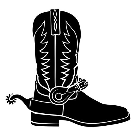 Cowboy boot with spur cut out PNG Design Western Tats, Boot Spurs, Art Spiderman, Mickey Mouse Coloring Pages, Princess Coloring Pages, Princess Coloring, Shirt Maker, Cowboy Boot, Painting Class