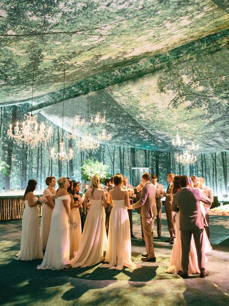 Wedding - David Stark Draped Tent, Tent Ceiling, Hogwarts Great Hall, David Stark, Forest Theme Wedding, Garden Reception, Dream Wedding Decorations, Theme Nature, Event Tent