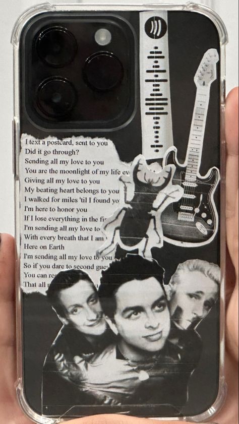 Green Day diy phone case Spotify Phone Case, Green Day Lyrics, Playlist Covers Photos, Spotify Code, Case Ideas, Playlist Covers, Favorite Song, Clear Phone Case, Green Day