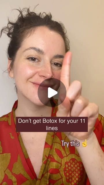 Harriett Hargreaves 🧿 on Instagram: "Don’t get Botox for your 11 lines!
Try these 3 moves instead

Make a knuckle with your index finger and scrub the wrinkle, confusing the facial and releasing habitual tension patterns 
Release the brows  aka the Corrugator Supercili (looks a little terrifying)… Squeeing and holding for a couple of seconds 

Enjoy! 

#glabella #glabellarlines #glabellafiller #glabellabotox #botoxfree #botoxfreeface #botoxfreebody" Index Finger, Scrubs, Hold On, Facial, Beauty, Instagram