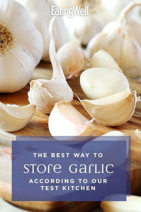 From vinaigrettes to salmon to roasted potatoes, garlic brings a sharp taste to any meal, and is worth having on hand. Learn the best way to store garlic—including do's and don'ts for whole garlic and peeled garlic. #cookingbasics #healthycooking #howtocook #howtocookhealthy #cookingideas #healthyrecipes Freezing Garlic, Store Garlic, Garlic Health, Hardneck Garlic, Baby Cough Remedies, How To Store Garlic, Food Scientist, Garlic Recipes, Natural Cough Remedies