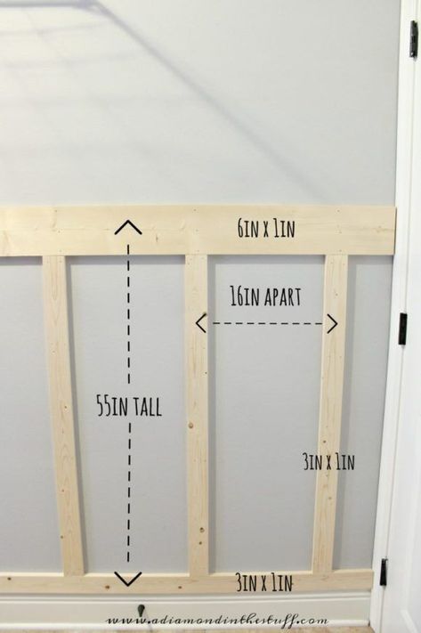 Laundry Room Board and Batten | A Diamond in the Stuff | Bloglovin’ Laundry Room Board And Batten, Basement Laundry Room, Board And Batten Wall, Board And Batten, Laundry Room Design, Room Remodeling, Room Board, Wainscoting, Diy Home Improvement