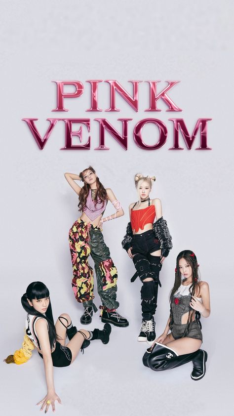 Blackpink Pink Venom Poster, Pink Venom Poster, Venom Poster, Blackpink Pink Venom, Blackpink Pink, Black Pink Background, Blink Book, Poster Wallpaper, Iphone Wallpaper Sky