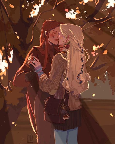 Luna Lovegood Fan Art, Ginny Weasley Fan Art, Luna Lovegood Art, Drarry Fanart, Gay Harry Potter, Harry Potter Artwork, Images Harry Potter, Harry Potter Ships, Harry Potter 2