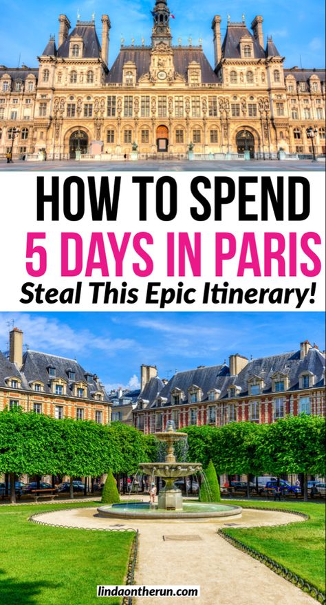 5 Days In Paris Itinerary, Paris Itinerary Week, Couples Paris, 5 Days In Paris, France Attractions, Paris Attractions, Grad Trip, Paris Honeymoon, Week In Paris