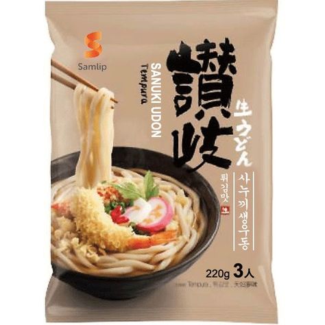 Noodle Packaging, Tempura Udon, Frozen Food Packaging, Instant Noodle, Restaurant Menu Design, S'mores, Instant Noodles, Tempura, Marzipan