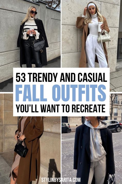 trendy fall outfits Breakfast Outfit Ideas Casual Winter, Fall 2024 Outfit Ideas, Sunday Winter Outfit, Sunday Brunch Outfit Fall, Brunch Outfits Fall, Tops Fall Outfits, Chic Fall Fashion, Fall Trends Outfits, Stylish Fall Outfits