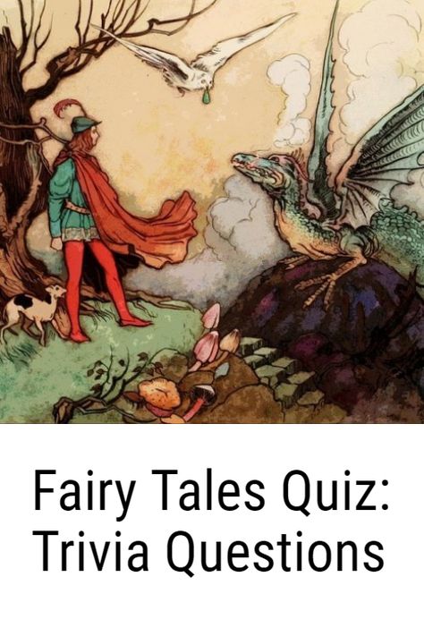 The Fairy Tales Quiz consists of 10 multiple choice trivia questions with answers about plots and characters of the famous stories. #literature #quizzes #quiz #literature-quizzes Warwick Goble, Fairy Tale Illustration, Legends And Myths, Vintage Dragon, Fairy Book, First Art, Maleficent, Grimm, Digital Collage