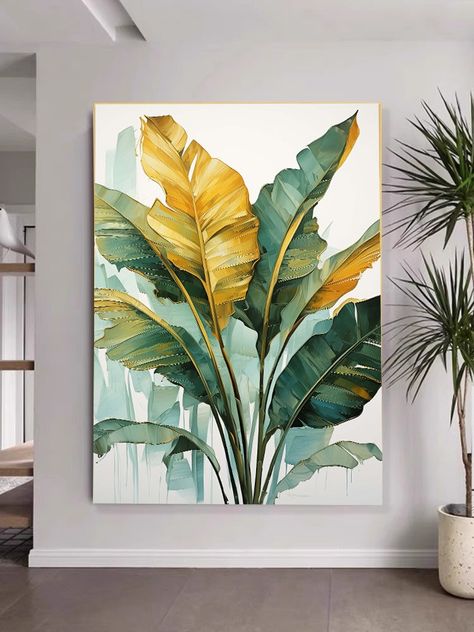 ❤ This is banana leaves digital wall art, you can print it at any size for your wall decor with less price. ❤ Feature: it will look great on your wall decor, you can print at any size. ❤Please note: There is no physical item will be shipped to you and also there is no frame. There is only instant file.  ❤What you will get: 1 High-Resolution file. Your file can be downloaded after payment is confirmed. Watercolor Banana Tree, Painted Banana Leaves, Plant Leaf Painting, Banana Leaves Painting, Banana Leaf Painting, Green Leaf Painting, Leaf Art Painting, Green Leaves Painting, Painting Of Leaves